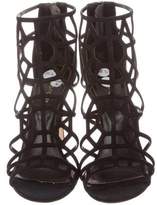 Thumbnail for your product : Sergio Rossi Suede Cage Sandals