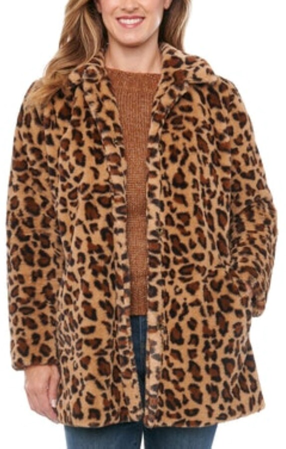 Wit & Wisdom Leopard Print Faux Fur Coat ShopStyle
