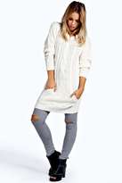 Thumbnail for your product : boohoo Kanga Cable Jumper