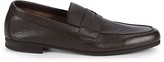 Thumbnail for your product : John Lobb Thorne Pebble-Grained Leather Penny Loafers