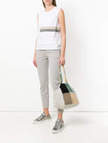 Thumbnail for your product : Carmina Campus colour-block patch tote
