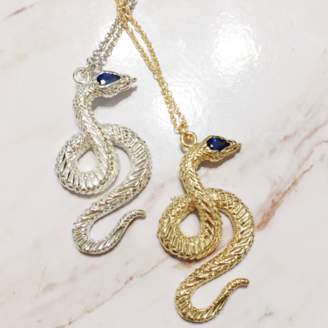 Kundalini My Bohemia Jewelry Gold Serpent Pendant Necklace
