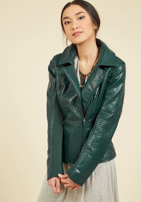 Taylor Fashion (Steve Madden) Moto You Than Meets the Eye Jacket in Pine