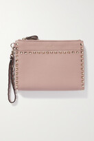 Thumbnail for your product : Valentino Garavani Rockstud Textured-leather Pouch