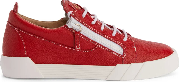 fran✨！ Giuseppe Zanotti Frankie leather sneakers - ShopStyle