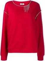 Thumbnail for your product : Liu Jo Crystal-Embellished Jumper