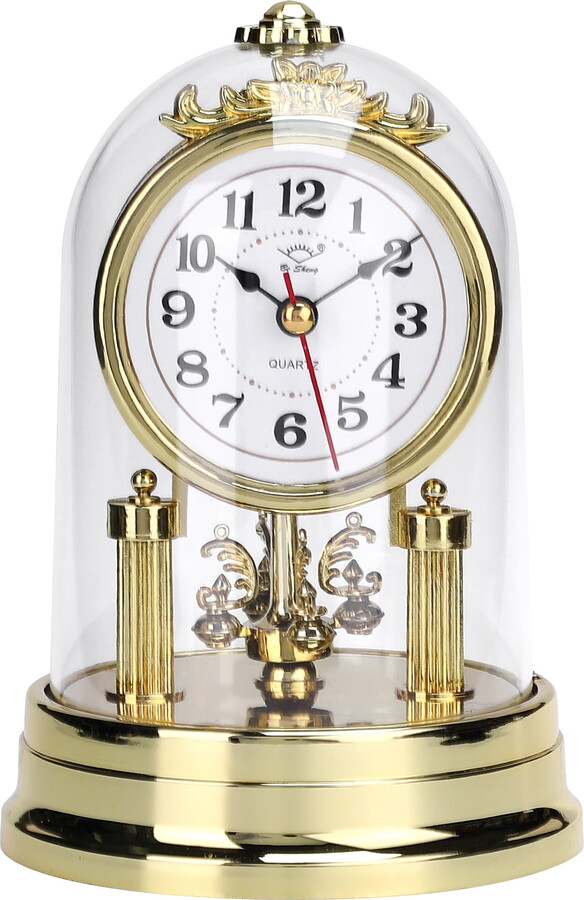 Unique Bargains Vintage Desk Clock Silent Retro Battery Operated Golden