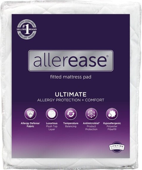 AllerEase KingUltimateProtectionAndComfortAllergyProtectionMattressPad