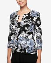 Thumbnail for your product : Alex Evenings Glitter Floral-Print Jacket and Shell