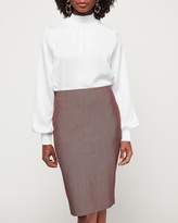 Thumbnail for your product : Express High Waisted Textured Pencil Skirt
