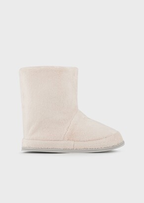 plush bootie slippers