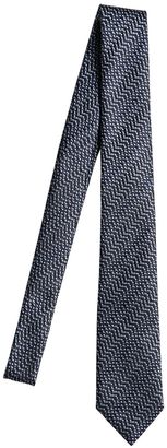 Z Zegna 2264 6cm Wave Silk Blend Jacquard Tie