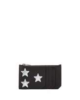 Thumbnail for your product : Saint Laurent Fragment Patent Star Leather Zip Card Case