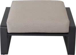 Latitude Run Lightweight Aluminium Ottomans - Brown Seat Cushions For Various Spaces Versatile Beige Accents Settings