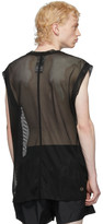 Thumbnail for your product : Rick Owens Black Champion Edition Mesh Sleeveless T-Shirt
