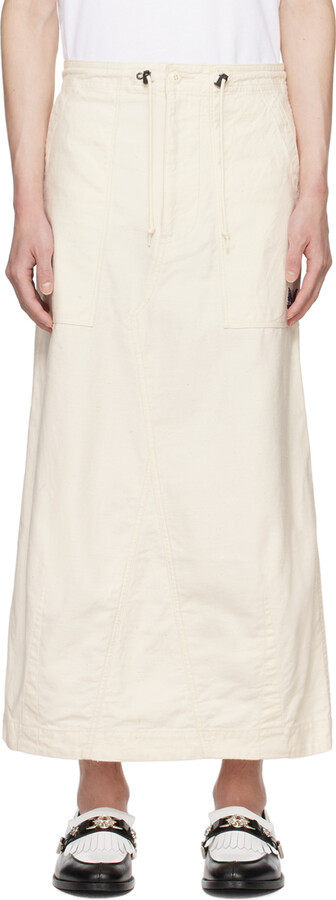 NEEDLES Off-White Fatigue Midi Skirt