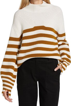 Gracelynn Striped Mockneck Sweater