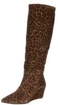 Thumbnail for your product : Pedro Garcia Suede Animal Print Boots Brown