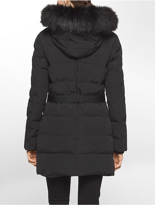 Calvin Klein Performance Belted Hooded Jacket