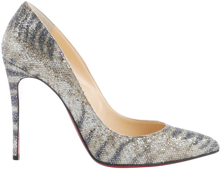 Christian Louboutin So Kate Gold Glitter Heels ShopStyle Shoes