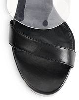 Thumbnail for your product : Alexander McQueen Translucent & Leather Lucite-Heel Sandals