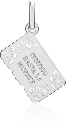 Tane Exquisitely Detailed 'Till Death Do Us Part Charm Handmade In Sterling Silver