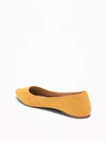 Thumbnail for your product : Old Navy Faux-Suede Pointy Ballet Flats for Women