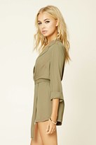 Thumbnail for your product : Forever 21 FOREVER 21+ Surplice Belted Romper