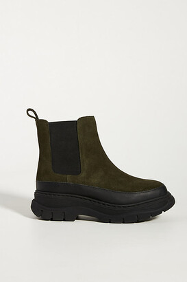 Anthropologie Bumper Chelsea Boots By in Green Size 41 - ShopStyle