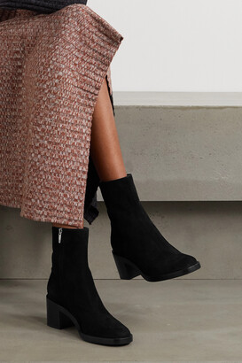 Gianvito Rossi 60 Suede Ankle Boots - Black - ShopStyle