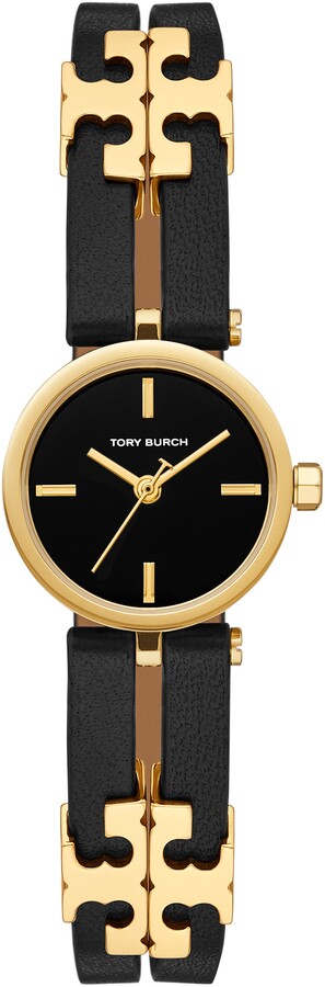 Tory Burch The Slim Leather Strap Watch, 22mm - ShopStyle