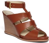 Thumbnail for your product : Brooks Brothers Calf Ankle Strap Wedge
