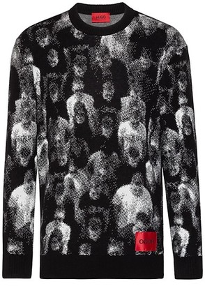 HUGO BOSS The Crowd Relax-Fit Graphic Sweater