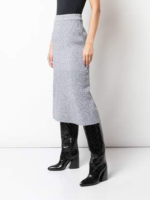 Tibi high-waisted knit skirt