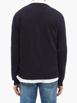 Thumbnail for your product : Gucci GG Logo-jacquard V-neck Wool Cardigan - Navy