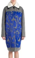 Thumbnail for your product : Marni Mink Fur-Collar Embroidered Coat