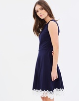 Thumbnail for your product : Dorothy Perkins Lace Hem Skater Dress