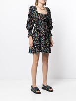 Thumbnail for your product : Cynthia Rowley Holly smocked ruffle dress