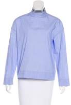 Thumbnail for your product : Cédric Charlier Mock Neck Long Sleeve Top