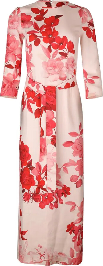 Monique Lhuillier Belted Dress