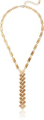 Robert Lee Morris Primal Connection" Geometric Rectangle Link Y-Shaped Necklace