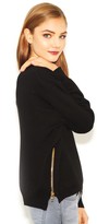 Thumbnail for your product : West Coast Wardrobe Lovely Lizzy Zipper Sweater in Black
