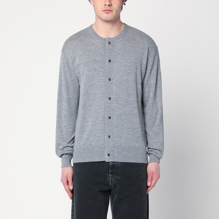 AURALEE Gray cashmere cardigan