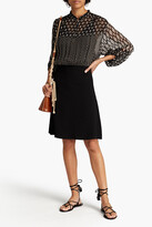 Thumbnail for your product : Vanessa Bruno Printed georgette-paneled crepe dress