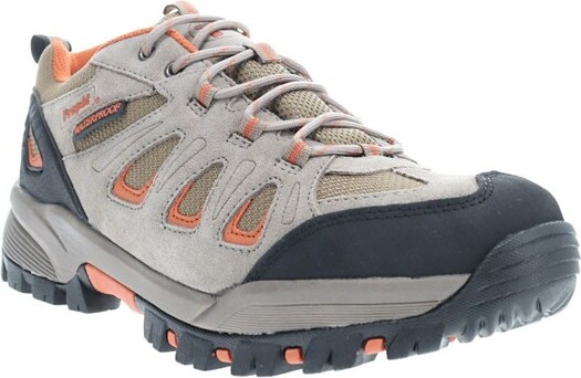 Men's Propet USA Ridge Walker Low Hiking Hiking Shoes 8 Wide Gunsmoke/Orange
