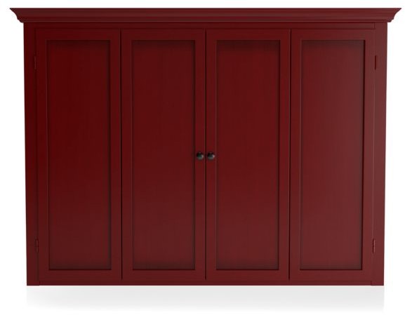 Cameo Red Modular Media Hutch