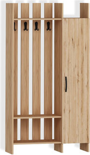 Hall Tree With Cabinet