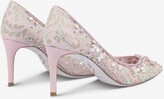 Thumbnail for your product : Rene Caovilla Hina 75 Embellished French Lace Pumps