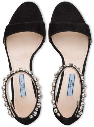 Prada crystal embellished sandals