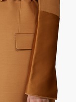 Thumbnail for your product : Bottega Veneta Contrast-panel Belted Single-breasted Coat - Camel